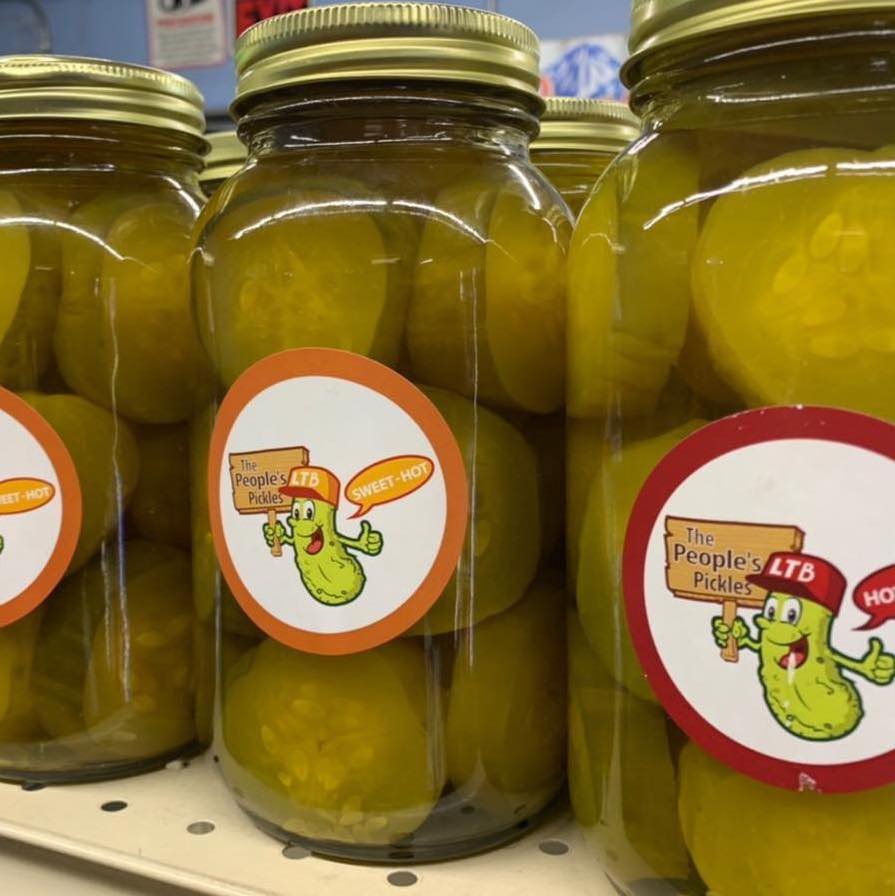 peoples pickles jars Photo: Different flavors of the Peoples Pickles in jars